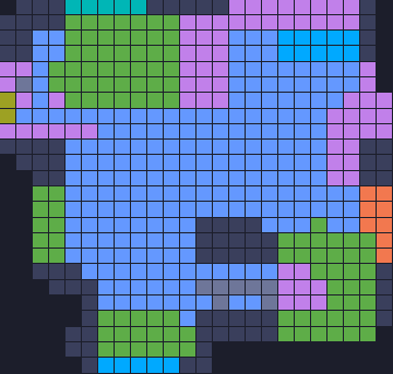 Board layout of the level (schematic)