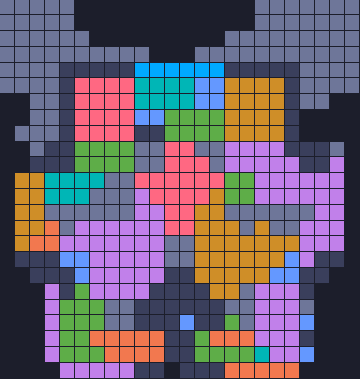 Board layout of the level (schematic)