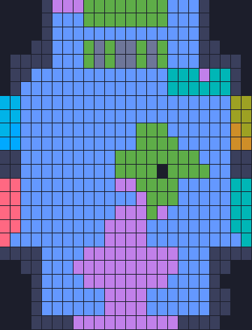 Board layout of the level (schematic)