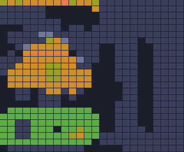 Board layout of the level (schematic)