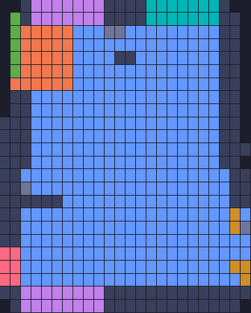 Board layout of the level (schematic)