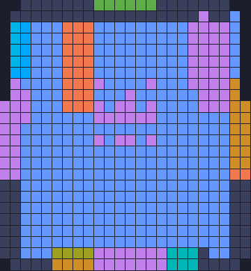 Board layout of the level (schematic)