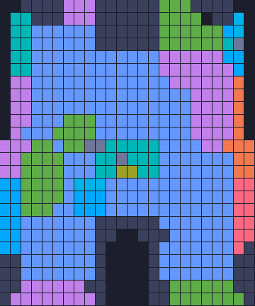 Board layout of the level (schematic)
