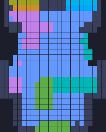 Board layout of the level (schematic)