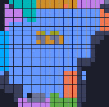 Board layout of the level (schematic)