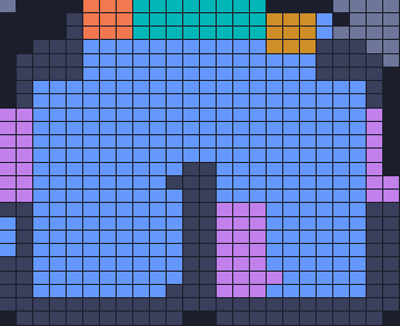 Board layout of the level (schematic)
