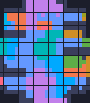 Board layout of the level (schematic)