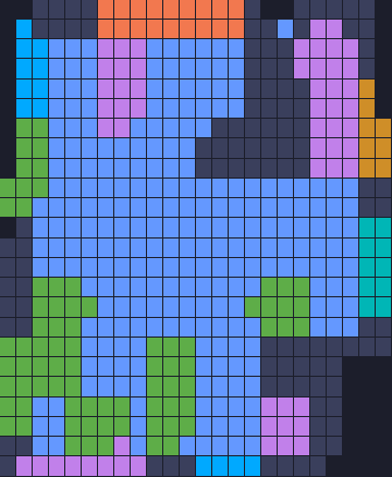 Board layout of the level (schematic)