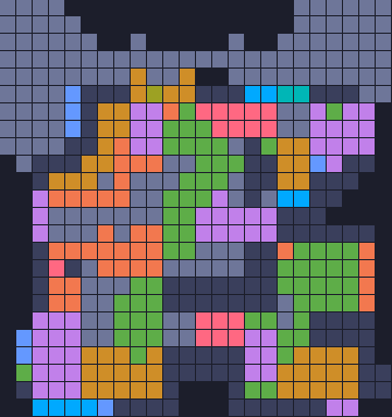 Board layout of the level (schematic)