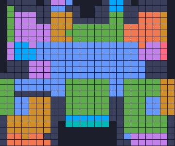 Board layout of the level (schematic)