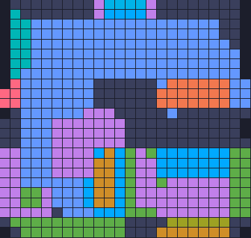 Board layout of the level (schematic)