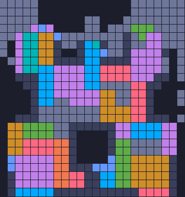 Board layout of the level (schematic)