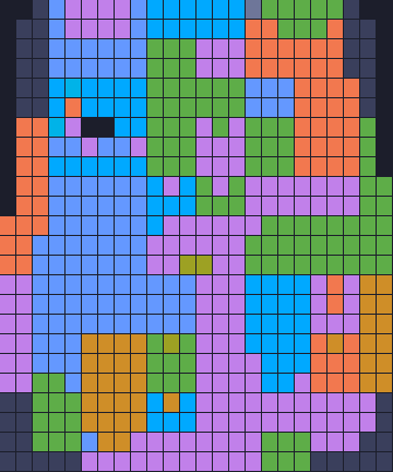 Board layout of the level (schematic)