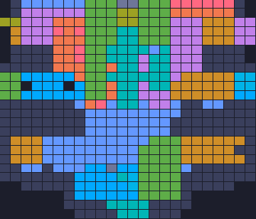 Board layout of the level (schematic)