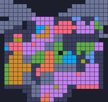 Board layout of the level (schematic)