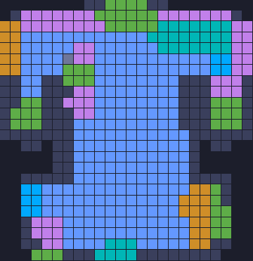 Board layout of the level (schematic)