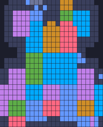 Board layout of the level (schematic)