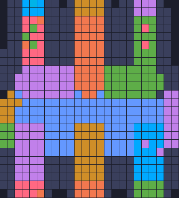 Board layout of the level (schematic)