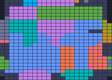 Board layout of the level (schematic)