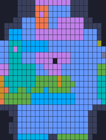Board layout of the level (schematic)