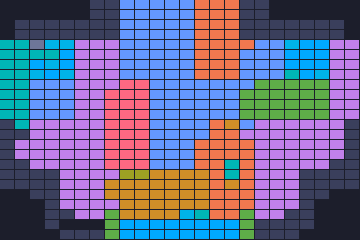 Board layout of the level (schematic)