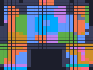 Board layout of the level (schematic)