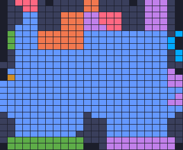Board layout of the level (schematic)