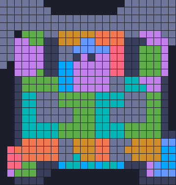 Board layout of the level (schematic)