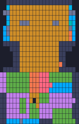 Board layout of the level (schematic)