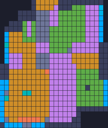 Board layout of the level (schematic)