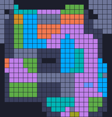 Board layout of the level (schematic)