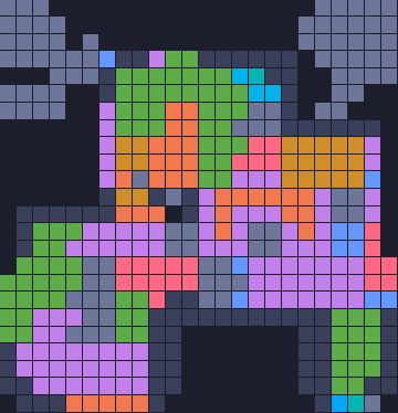 Board layout of the level (schematic)