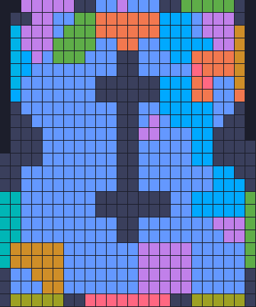 Board layout of the level (schematic)