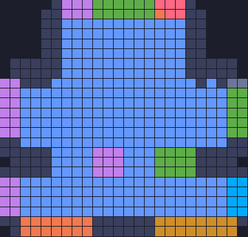 Board layout of the level (schematic)