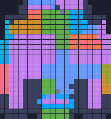 Board layout of the level (schematic)