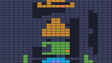 Board layout of the level (schematic)