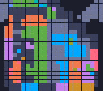 Board layout of the level (schematic)