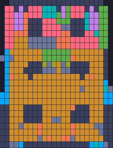 Board layout of the level (schematic)