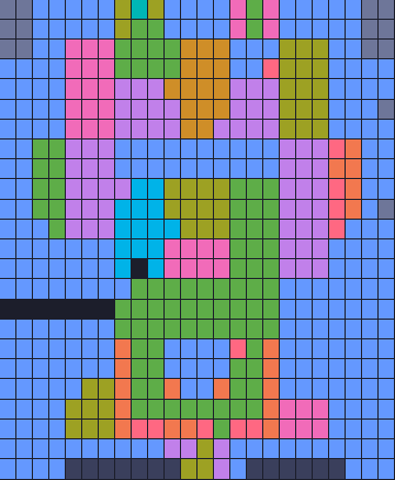 Board layout of the level (schematic)
