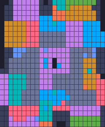 Board layout of the level (schematic)