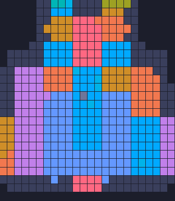 Board layout of the level (schematic)