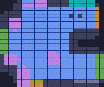 Board layout of the level (schematic)