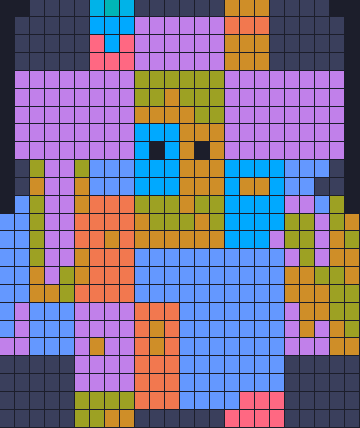 Board layout of the level (schematic)