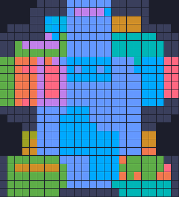 Board layout of the level (schematic)