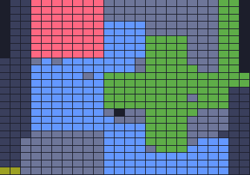 Board layout of the level (schematic)