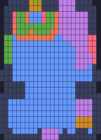 Board layout of the level (schematic)