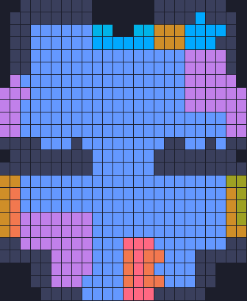 Board layout of the level (schematic)