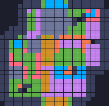 Board layout of the level (schematic)