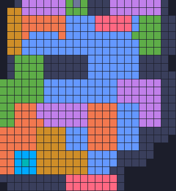 Board layout of the level (schematic)