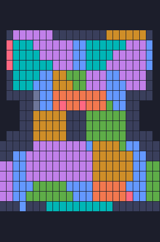 Color Block Jam 110. bölüm: tahtanın ekran görüntüsü